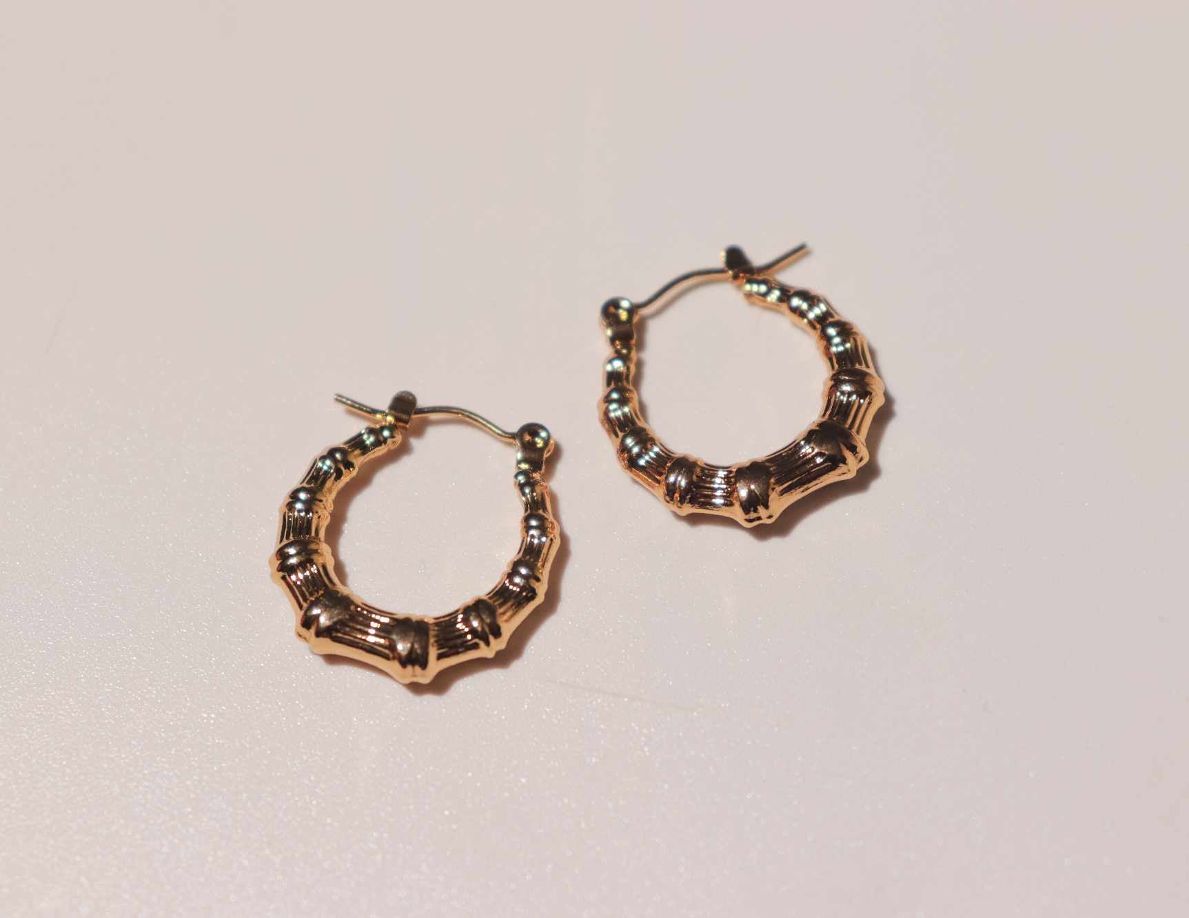 Bamboo Knot Hoops
