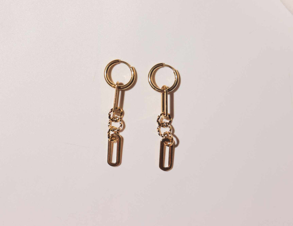 DANGLING Paperclip EARRINGS