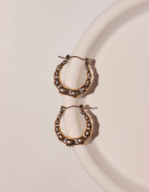 Bamboo Knot Hoops