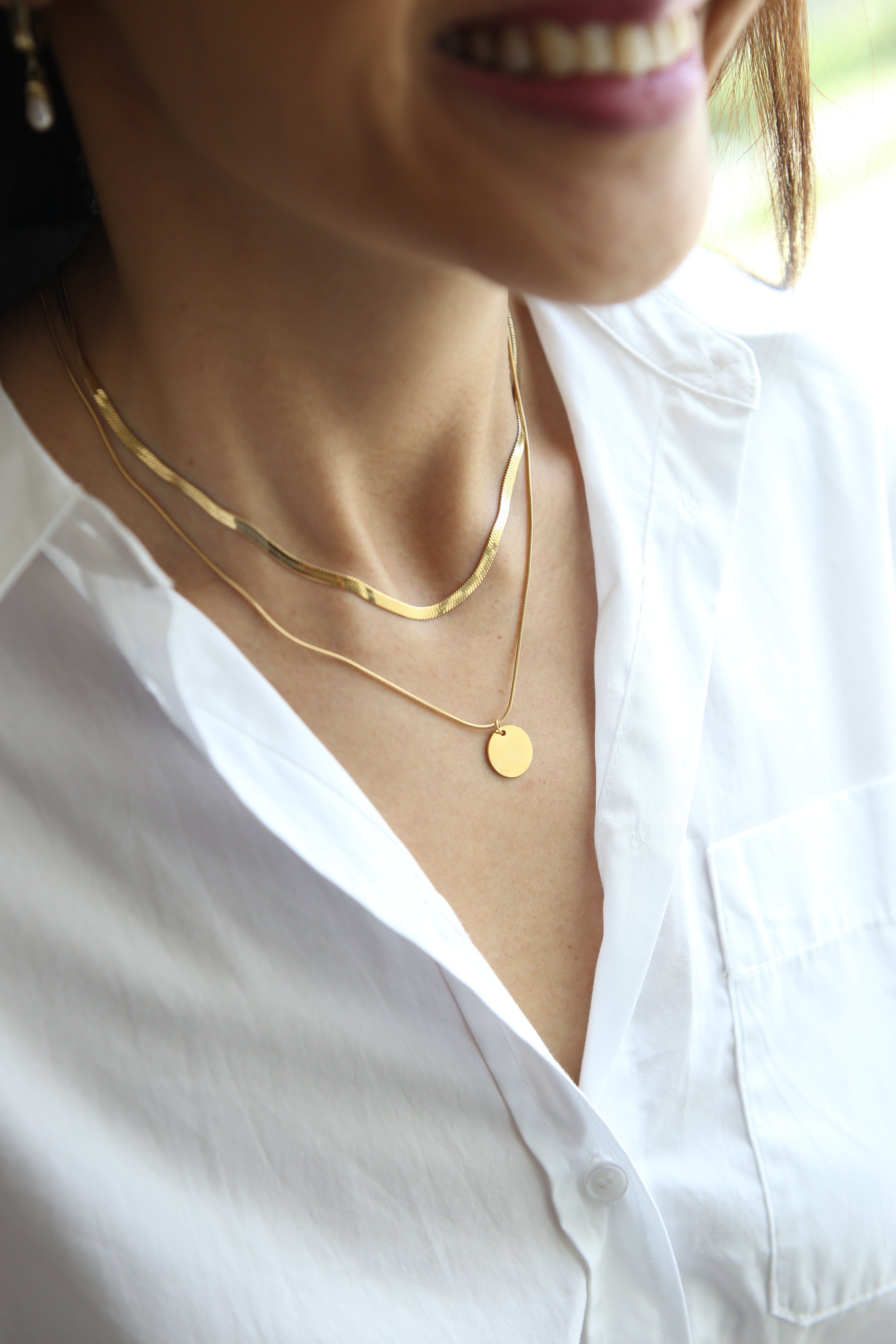 Layered Disc Necklace